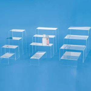 Warenpräsentation^DecoWoerner Acryl Warenpräsenter-Set 18 Cm Breit 10 Cm Tief 4 Teilig transparent