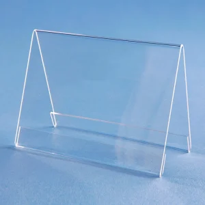 Preisauszeichnung^DecoWoerner Acryl-Dachständer, DIN A5 Quer transparent