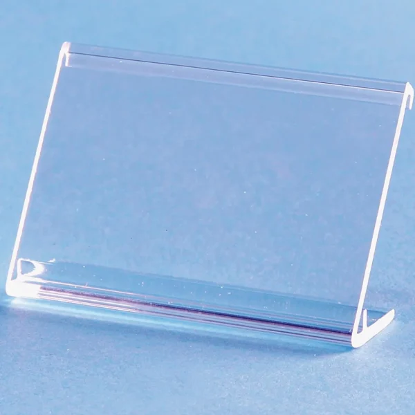 Preisauszeichnung^DecoWoerner Acryl-L-Aufsteller Quer, 52 X 34 Mm transparent