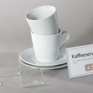 Preisauszeichnung^DecoWoerner Acryl-L-Aufsteller Quer, 52 X 34 Mm transparent
