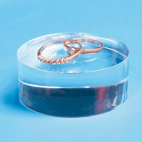 Warenpräsentation^DecoWoerner Acryl-Zylinder, 2 Cm Hoch transparent