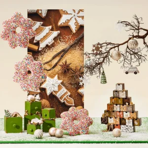 Weihnachtsfiguren^DecoWoerner Adventskalender Baum 6 X 37 X 44 Cm Holz Und Papier mehrfarbig