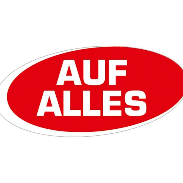 Verkaufsaktionen Bewerben^DecoWoerner Ankleber "Auf Alles" mehrfarbig