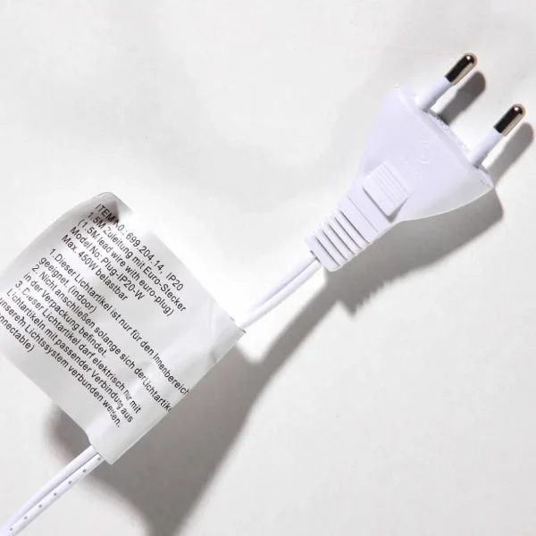 Weihnachtsbeleuchtung^DecoWoerner Anschlusskabel Für LED-Produkte System IP20, 1,5 M