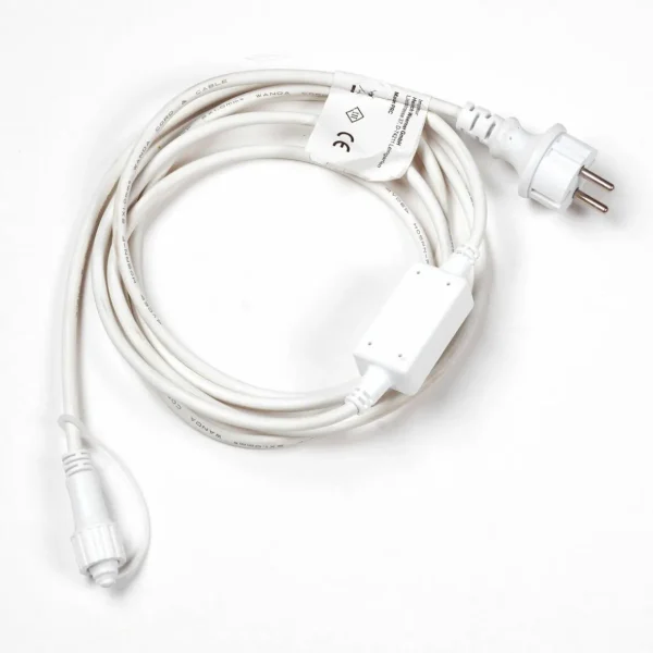 Weihnachtsbeleuchtung^DecoWoerner Anschlusskabel IP44 Für LED-Produkte System IP67, Weiß