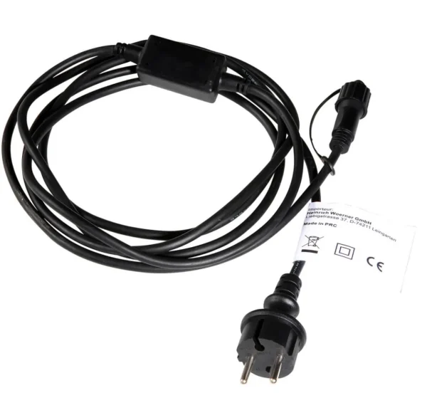 Weihnachtsbeleuchtung^DecoWoerner Anschlusskabel IP44 Für LED-Produkte System IP67, Schwarz