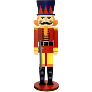 Winterdeko | Weihnachtsfiguren^DecoWoerner Aufsteller Nussknacker Holz mehrfarbig