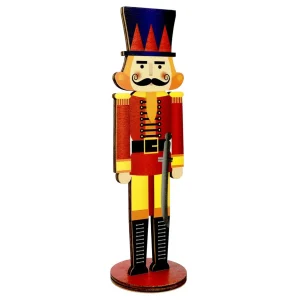 Winterdeko | Weihnachtsfiguren^DecoWoerner Aufsteller Nussknacker Holz mehrfarbig