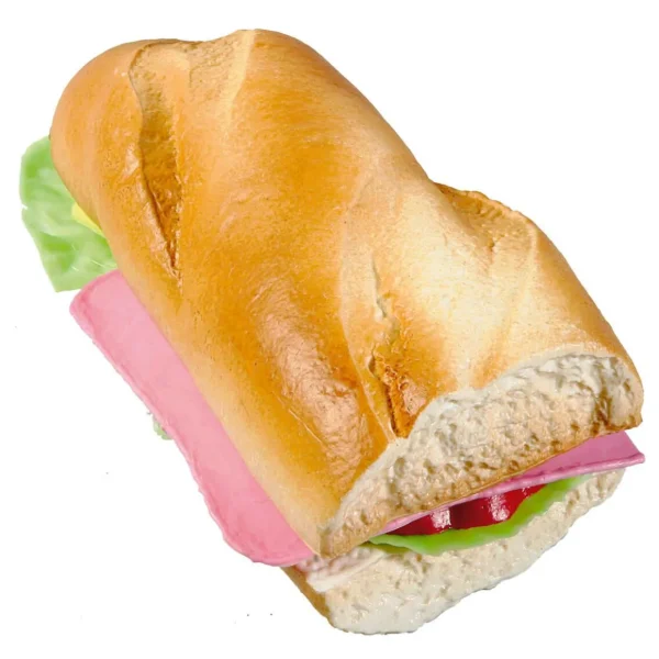 Gerichte & Fast-Food^DecoWoerner Baguette Sandwich Lebensmittel-Attrappe braun