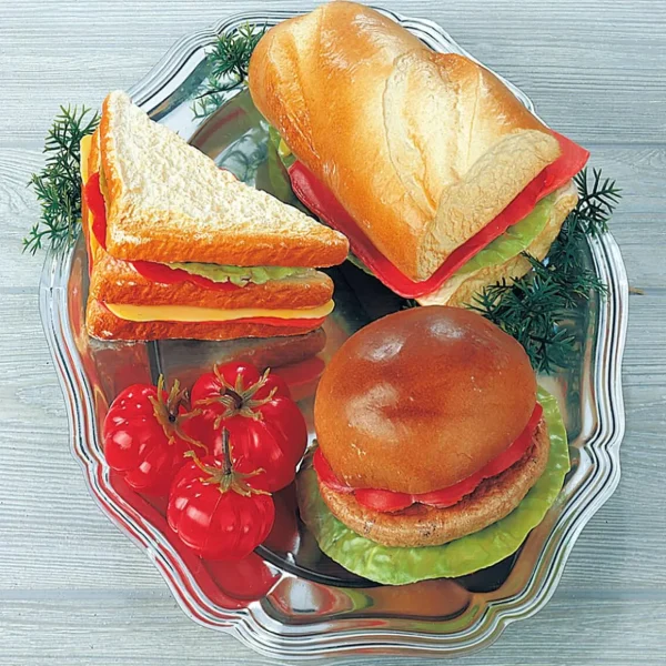 Gerichte & Fast-Food^DecoWoerner Baguette Sandwich Lebensmittel-Attrappe braun