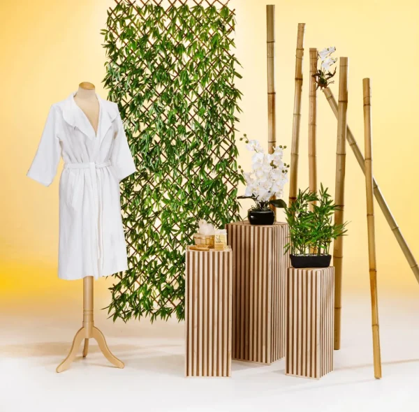 Naturdeko | Themen-Deko^DecoWoerner Bambusstangen Natur, 180 Cm 3 Stück Beige