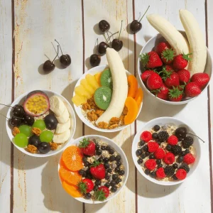 Obst & Früchte^DecoWoerner Bananen Spalten Lebensmittel-Attrappe, 3 Stück weiß