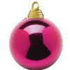 Weihnachtskugeln^DecoWoerner Beerene, Glänzende Weihnachtskugeln Aus Schwer Entflammbarem Kunststoff, 10 Cm Ø – 6 Stück rot