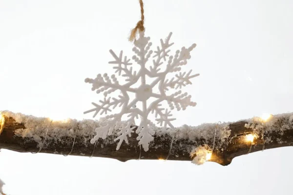 Weihnachtsfiguren^DecoWoerner Beleuchteter Holzbaum-Hänger Mit Batterie, 100 Cm Lang Naturholz