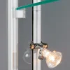 Warenpräsentation^DecoWoerner Beleuchtung Für Rund- Und Rechteck-Vitrine silber