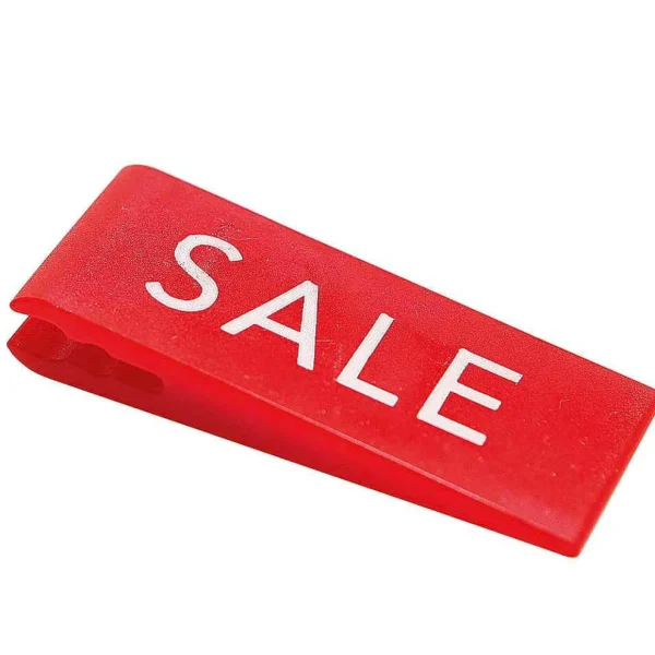 Verkaufsaktionen Bewerben | Kleiderbügel^DecoWoerner Bügel Clip "SALE" 10 Stück rot