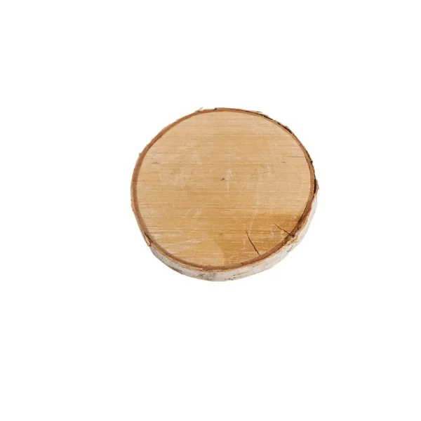 Naturdeko | Winterdeko^DecoWoerner Birkenscheibe 3er Set 16 & 15 Cm Ø X 2 Cm Stärke Naturholz