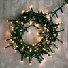Weihnachtsbeleuchtung^DecoWoerner Blinkende LED Lichterkette Mit Timer, Für Außen, 16 M mehrfarbig