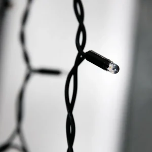 Weihnachtsbeleuchtung^DecoWoerner Blinkendes Icicle-Light Schwarz IP67, 3 X 1 M