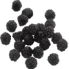 Obst & Früchte^DecoWoerner Brombeeren Lebensmittel-Attrappe, 24 Stück schwarz