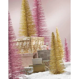 Xxl Weihnachtsdeko | Weihnachtsfiguren^DecoWoerner Bürsten-Baum, 120 Cm gold