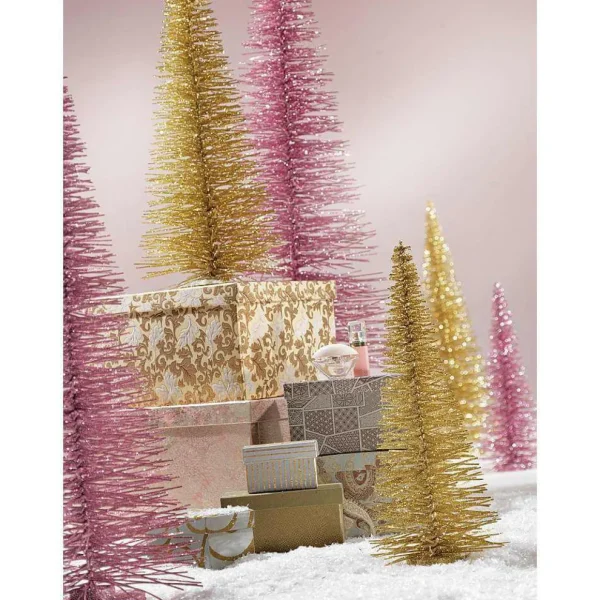 Xxl Weihnachtsdeko | Weihnachtsfiguren^DecoWoerner Bürsten-Baum, 120 Cm gold