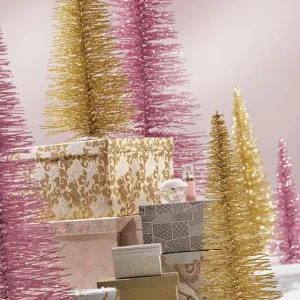 Weihnachtsfiguren^DecoWoerner Bürsten-Baum, 120 Cm rosa