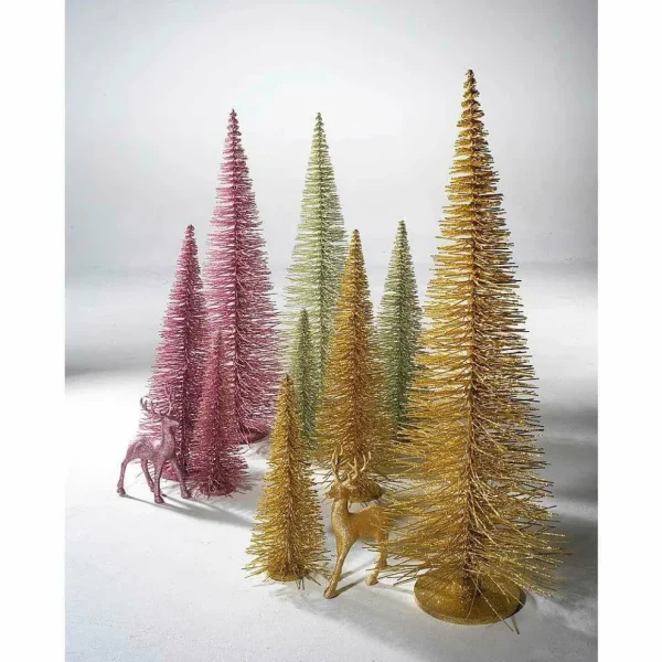 Xxl Weihnachtsdeko | Weihnachtsfiguren^DecoWoerner Bürsten-Baum, 120 Cm gold