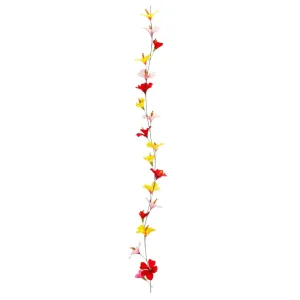 Sommerdeko | Girlanden & Ranken^DecoWoerner Bunte Künstliche Hibiskus Girlande 180 Cm mehrfarbig