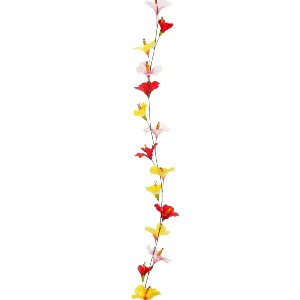 Sommerdeko | Girlanden & Ranken^DecoWoerner Bunte Künstliche Hibiskus Girlande 180 Cm mehrfarbig