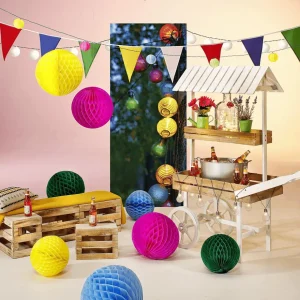 Themen-Deko^DecoWoerner Bunte LED Lampion Lichterkette 950 Cm mehrfarbig