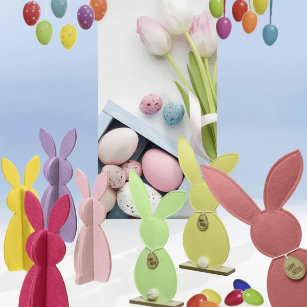 Osterdeko^DecoWoerner Bunte Ostereier Zum Aufhängen 20 Stück mehrfarbig
