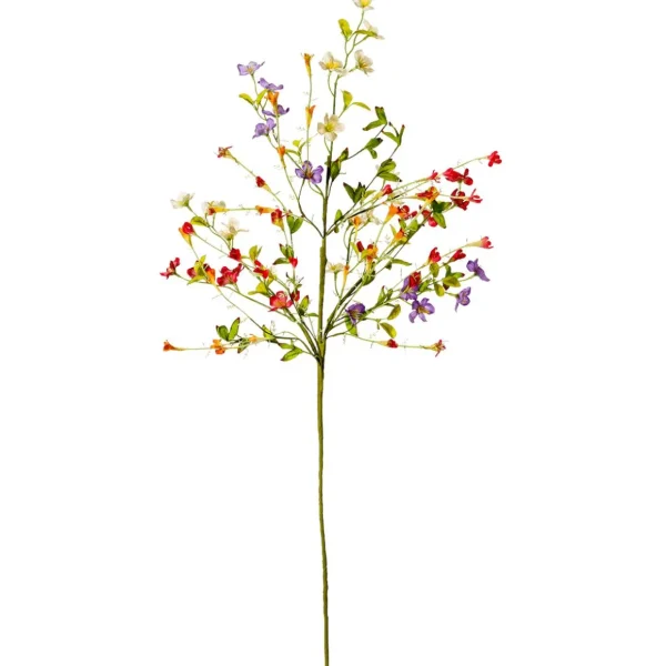 Äste & Zweige^DecoWoerner Bunter Blüten-Mix-Zweig 85 Cm mehrfarbig