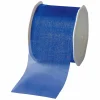 Geschenkband^DecoWoerner Chiffonband 70 Mm, 25 M, Dunkel blau