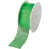Geschenkband^DecoWoerner Chiffonband 38 Mm, 25 M, Frühlings grün