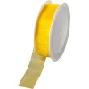 Geschenkband^DecoWoerner Chiffonband 25 Mm, 25 M, gelb