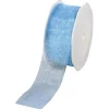 Geschenkband^DecoWoerner Chiffonband 38 Mm, 25 M, Hell blau