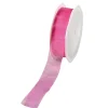 Geschenkband^DecoWoerner Chiffonband 25 Mm, 25 M, Pink rosa