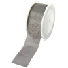 Geschenkband^DecoWoerner Chiffonband 38 Mm, 25 M, silber