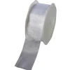 Geschenkband^DecoWoerner Chiffonband 38 Mm, 25 M, weiß