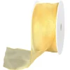 Geschenkband^DecoWoerner Chiffonband Mit Draht 40 Mm Breit, 20 M gelb