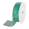 Geschenkband^DecoWoerner Chiffonband Mit Draht 25 Mm Breit, 20 M grün