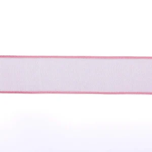 Geschenkband^DecoWoerner Chiffonband Mit Draht Pink 40 Mm Breit, 20 M rosa