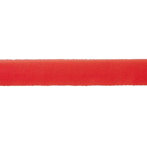 Geschenkband^DecoWoerner Chiffonband Mit Draht 25 Mm Breit, 20 M rot