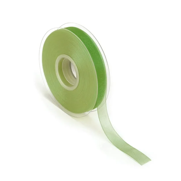 Geschenkband^DecoWoerner Chiffonband Mit Webkante 15mm X 50m grün
