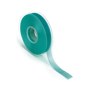 Geschenkband^DecoWoerner Chiffonband Mit Webkante 15mm X 50m Türkis blau