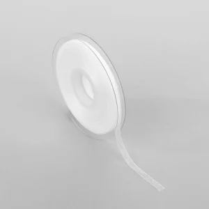Geschenkband^DecoWoerner Chiffonband Mit Webkante 6mm X 50m weiß