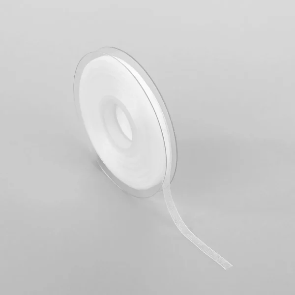 Geschenkband^DecoWoerner Chiffonband Mit Webkante 6mm X 50m weiß