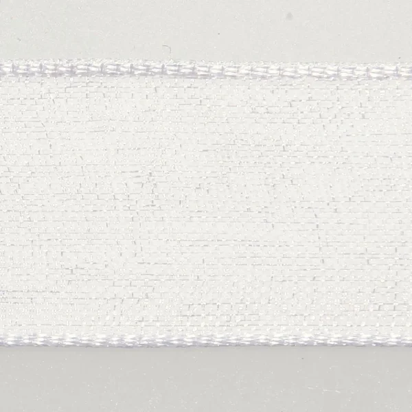 Geschenkband^DecoWoerner Chiffonband Mit Webkante 15mm X 50m weiß