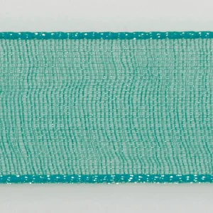 Geschenkband^DecoWoerner Chiffonband Mit Webkante 25mm X 50m Türkis blau